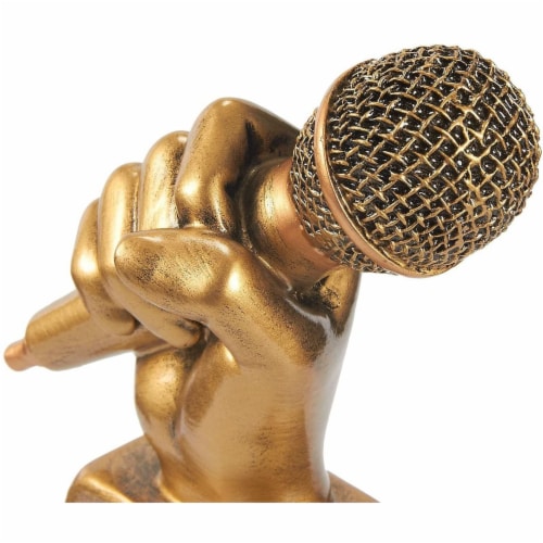 Karaoke cheap gold microphone