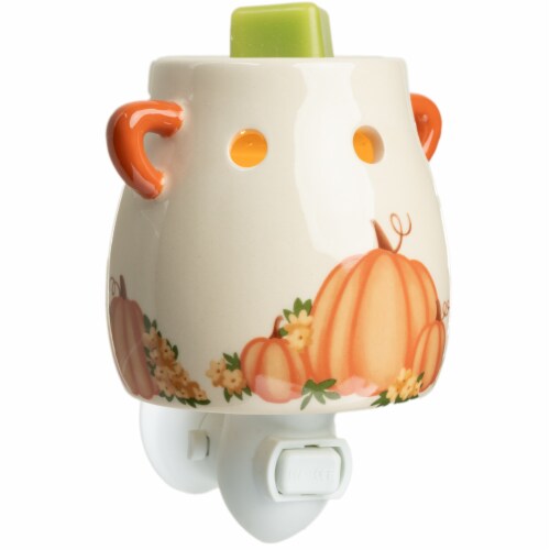 Fusion Pumpkin Patch Accent Plug In Wax Warmer Perspective: left