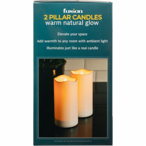 Fusion™ LED Pillar Candles Perspective: left
