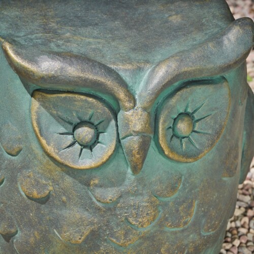 Brock Owl Garden Stool Perspective: left
