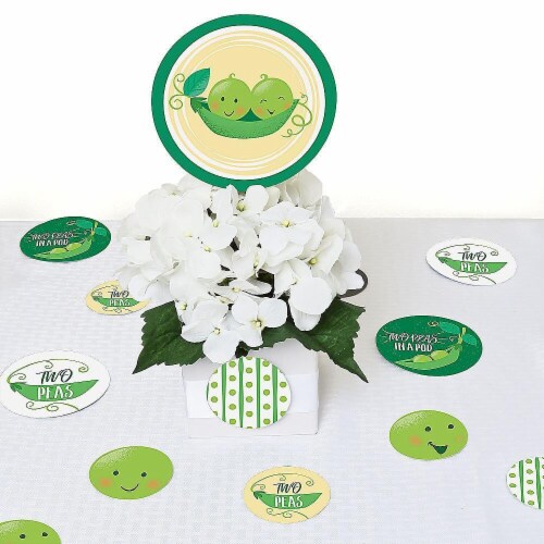 Big Dot of Happiness Double the Fun Twins Two Peas in a Pod Party Decor Large Confetti 27 Ct Perspective: left