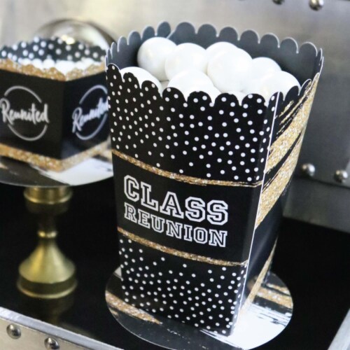 Big Dot of Happiness Reunited - School Class Reunion Party Favor Popcorn Treat Boxes - 12 Ct Perspective: left