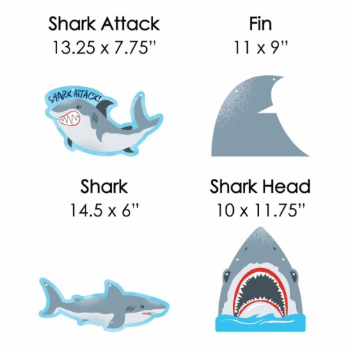 Big Dot of Happiness Hanging Shark Zone Outdoor Jawsome Big Dot of Happiness Hanging Shark Zone Outdoor Jawsome