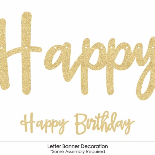 Glitter Happy Birthday Letter Banner Glitter Happy Birthday Letter Banner