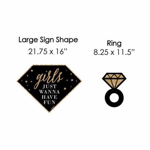 Big Dot of Happiness Girls Night Out - Outdoor Lawn Decor Bachelorette Party Yard Signs 8 Ct Perspective: left