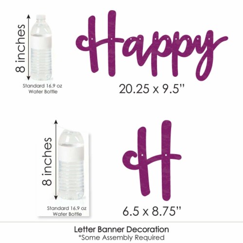 Big Dot of Happiness Happy Halloween - Witch Party Letter Banner Decoration - Happy Halloween Perspective: left