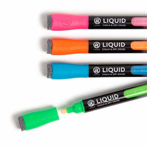 U Brands® Assorted Liquid Chalk Dry Erase Markers, 4 pk - Kroger