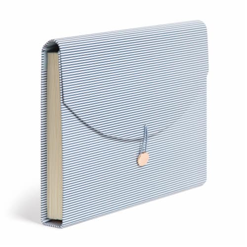 U Brands 13 Pocket Expandable File - Sweet Subtle Stripe Perspective: left