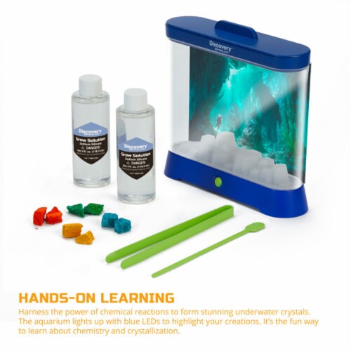 Discovery™ #MINDBLOWN Crystal Aquarium Underwater Glowing Garden Perspective: left