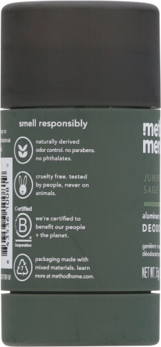 Method Men Juniper + Sage Aluminum Free Deodorant Perspective: left