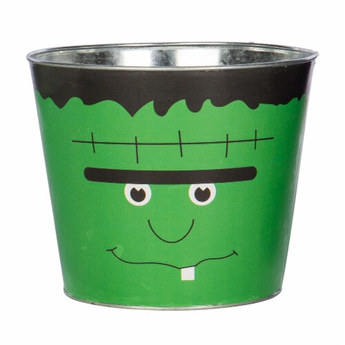 CBK Halloween Tin Pot Cover with Liner - Assorted Perspective: left