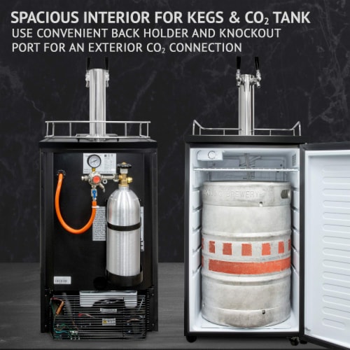 Ivation Full Size Kegerator Dual Tap Draft Beer Dispenser Beverage Cooler 1 Pick n Save