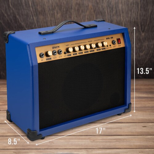 Electric guitar amp with headphone jack clearance