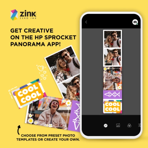 HP Sprocket Panorama 16.4' (5 Meter) Zink Paper Roll, Sticky Backed Photo Paper Roll, 1 - Foods Co. HP Sprocket Panorama 16.4' (5 Meter) Zink Paper Roll, Sticky Backed Photo Paper Roll, 1 - Foods Co.