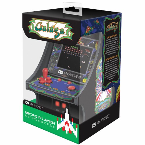 My Arcade Galaga Micro Player Black DRM3222 Perspective: left