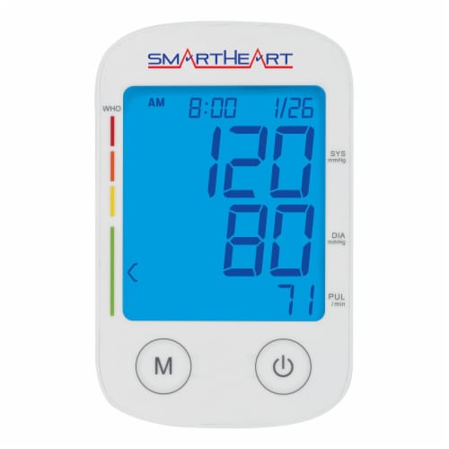 Veridian Multiple Sizes Arm Home Automatic Digital Blood Pressure Monitor 1-Tube White 1 Each Perspective: left