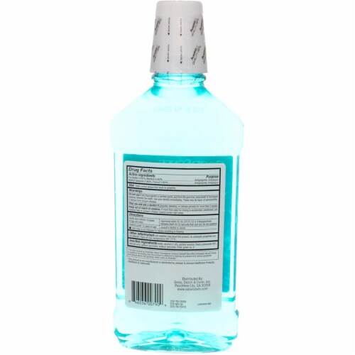 GoodSense Antiseptic Mouth Rinse, Blue Mint, 1 L Perspective: left