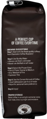 Charleston Coffee Roasters Breakfast Blend Medium Roast Organic Ground Coffee Perspective: left