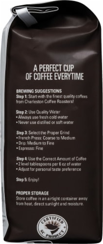 Charleston Coffee Roasters Medium Roast Organic Ground Coffee Perspective: left