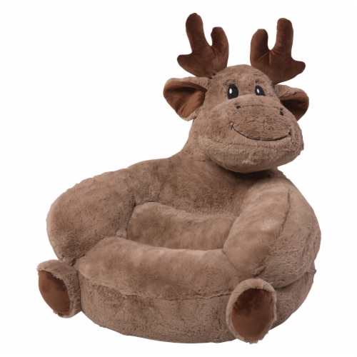 Trend Lab Children's Plush Moose Character Chair Perspective: left