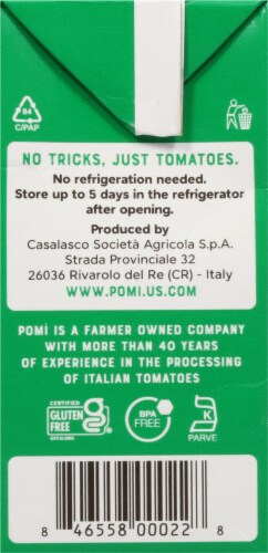 Pomi Organic Chopped Tomatoes Perspective: left