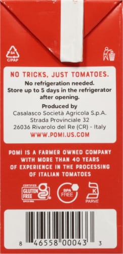 Pomi Strained Tomatoes Perspective: left