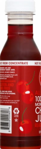 Cherry Bay Orchards 100% Tart Mont Cherry Juice Perspective: left