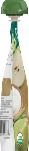 Plum® Organics Stage 2 Pear Green Bean and Greek Yogurt Baby Food Pouch Perspective: left