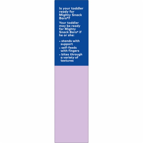 Plum® Organics Blueberry Mighty Snack Bars® Perspective: left