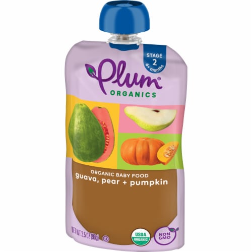 Plum Organics® Stage 2 Guava Pear & Pumpkin Baby Food Pouch