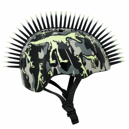 Raskullz Boneyard Gray Youth Bike and Skate Helmet Perspective: left