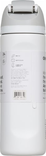 Owala FreeSip Stainless Steel Water Bottle - Shy Marshmallow White Perspective: left