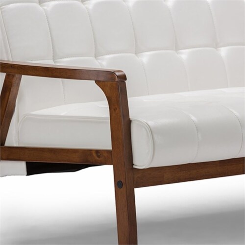 Baxton Studio Baxton Studio Mid-Century Masterpieces Sofa - White Baxton Studio Baxton Studio Mid-Century Masterpieces Sofa - White