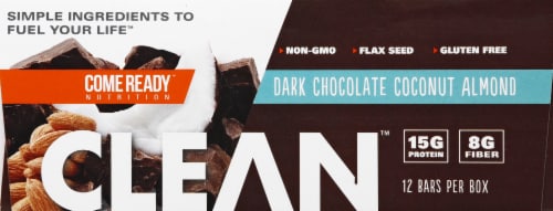 Ready Clean Protein Bar, Dark Chocolate & Coconut Almond, 5 Count Bars -  DroneUp Delivery