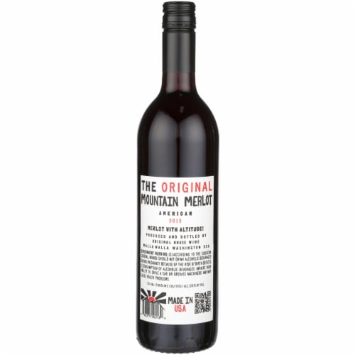 House Wine Merlot Washington Red Wine Perspective: left