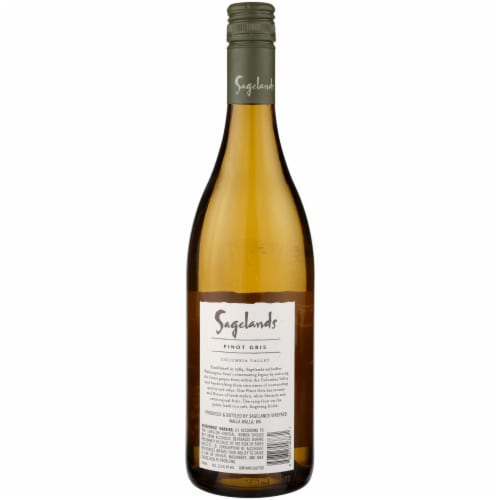 Sagelands Vineyard Pinot Gris Washington White Wine Perspective: left