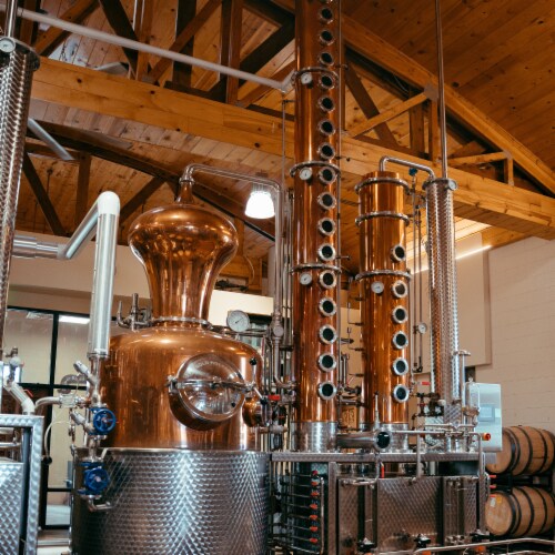 Browne Family Spirits Washington Straight Rye Whiskey Perspective: left