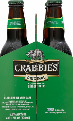 Crabbie's Original Alcoholic Ginger Beer Perspective: left