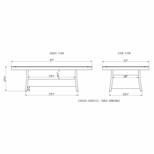 Canaan Outdoor Wicker Corner Sectional Loveseat and Sofa with 57 L Coffee Table Perspective: left