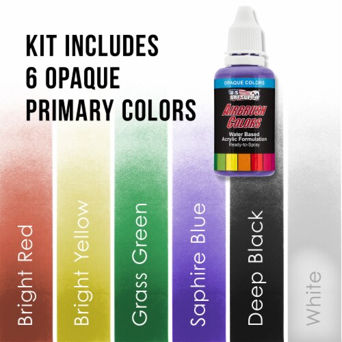 Cool Runner II Dual Fan Air Compressor Airbrushing System With 3 Airbrushes 6 Primary Opaque Colors Acrylic Paint How To Guide 65834166969450502