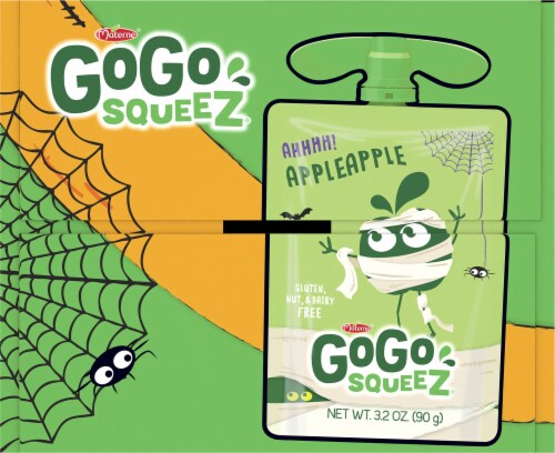GoGo Squeez® Applesauce Pouches Halloween Variety Pack Perspective: left