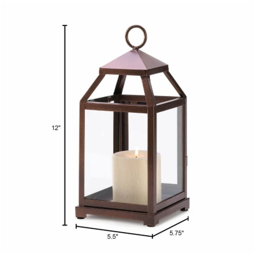 Home Locomotion 10014126 Bronze Contemporary Lantern Perspective: left