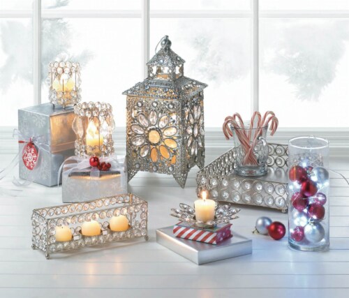 Crown Jewels Candle Lantern Perspective: left