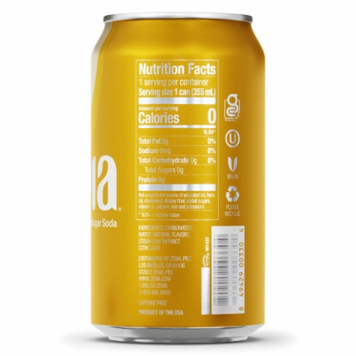 Zevia® Zero Sugar Cream Soda Cans