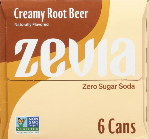 Zevia® Creamy Root Beer Zero Calorie Soda Cans