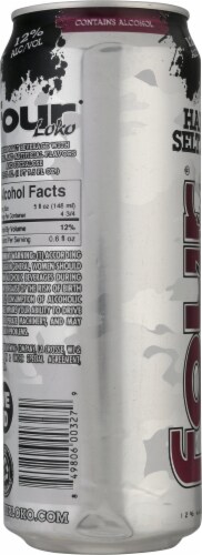 Four Loko Cherry Hard Seltzer Single Can Perspective: left