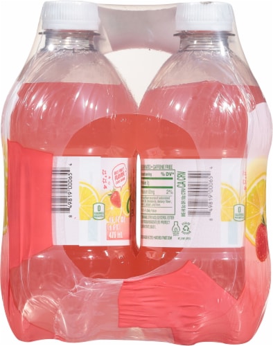 Nature's Twist Sugar & Caffeine Free Strawberry Lemonade Flavored Drink Perspective: left