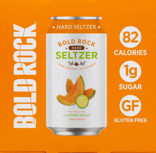 Bold Rock Cucumber Melon Hard Seltzer Perspective: left