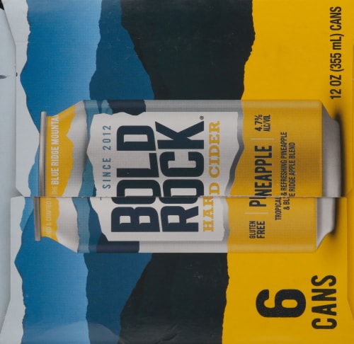 Bold Rock Pineapple Hard Cider Perspective: left
