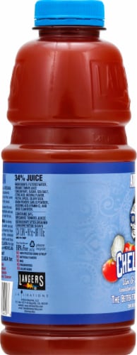 Arriba Chelada Clam & Sea Salt Tomato Juice Blend Perspective: left
